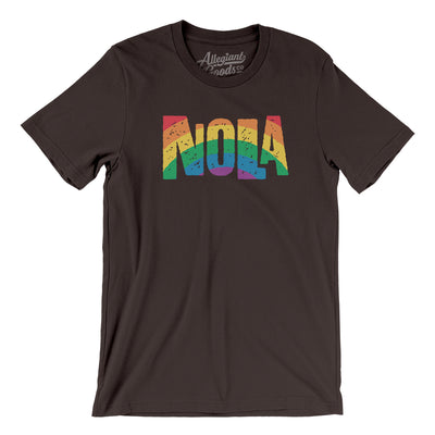 New Orleans Louisiana Pride Men/Unisex T-Shirt-Brown-Allegiant Goods Co. Vintage Sports Apparel