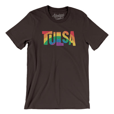 Tulsa Oklahoma Pride Men/Unisex T-Shirt-Brown-Allegiant Goods Co. Vintage Sports Apparel