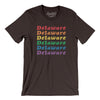 Delaware Pride Men/Unisex T-Shirt-Chocolate/Brown-Allegiant Goods Co. Vintage Sports Apparel