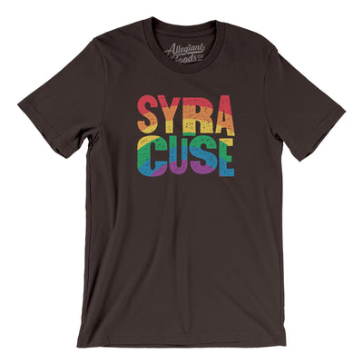 Syracuse New York Pride Men/Unisex T-Shirt-Brown-Allegiant Goods Co. Vintage Sports Apparel