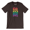 Columbus Ohio Pride Men/Unisex T-Shirt-Brown-Allegiant Goods Co. Vintage Sports Apparel
