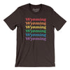 Wyoming Pride Men/Unisex T-Shirt-Chocolate/Brown-Allegiant Goods Co. Vintage Sports Apparel
