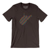 West Virginia Pride State Men/Unisex T-Shirt-Brown-Allegiant Goods Co. Vintage Sports Apparel