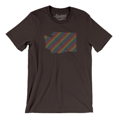 Washington Pride State Men/Unisex T-Shirt-Brown-Allegiant Goods Co. Vintage Sports Apparel