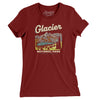 Glacier National Park Women's T-Shirt-Maroon-Allegiant Goods Co. Vintage Sports Apparel