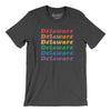 Delaware Pride Men/Unisex T-Shirt-Dark Grey Heather-Allegiant Goods Co. Vintage Sports Apparel