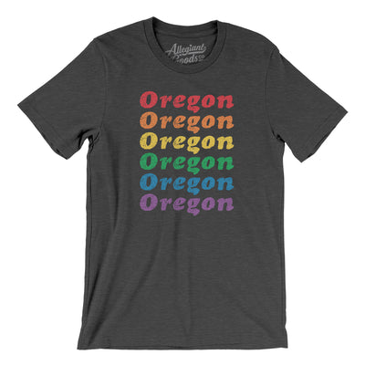 Oregon Pride Men/Unisex T-Shirt-Dark Grey Heather-Allegiant Goods Co. Vintage Sports Apparel