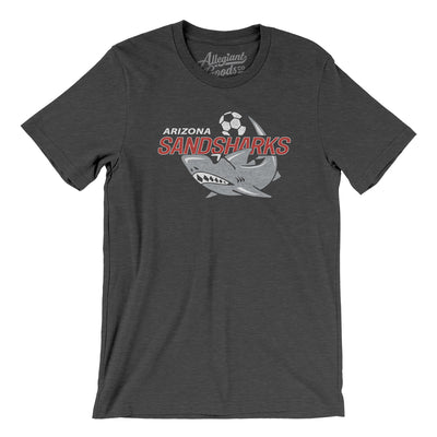 Arizona Sandsharks Soccer Men/Unisex T-Shirt-Dark Grey Heather-Allegiant Goods Co. Vintage Sports Apparel