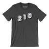 San Antonio 210 Area Code Men/Unisex T-Shirt-Dark Grey Heather-Allegiant Goods Co. Vintage Sports Apparel