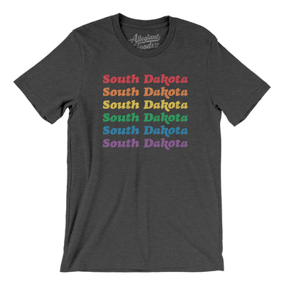 South Dakota Pride Men/Unisex T-Shirt-Dark Grey Heather-Allegiant Goods Co. Vintage Sports Apparel