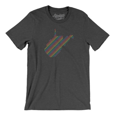 West Virginia Pride State Men/Unisex T-Shirt-Dark Grey Heather-Allegiant Goods Co. Vintage Sports Apparel