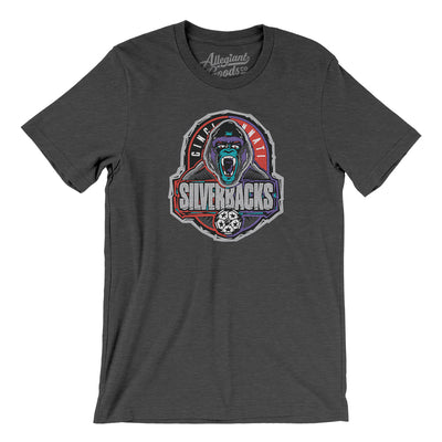Cincinnati Silverbacks Soccer Men/Unisex T-Shirt-Dark Grey Heather-Allegiant Goods Co. Vintage Sports Apparel