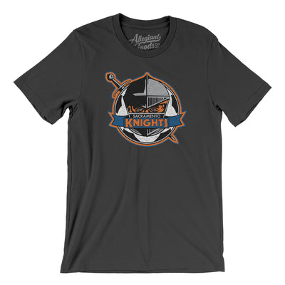Sacramento Knights Soccer Men/Unisex T-Shirt-Dark Grey-Allegiant Goods Co. Vintage Sports Apparel