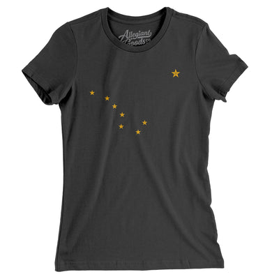Alaska State Flag Women's T-Shirt-Dark Grey Heather-Allegiant Goods Co. Vintage Sports Apparel