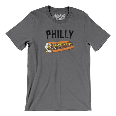 Philly Cheesesteak Men/Unisex T-Shirt-Deep Heather-Allegiant Goods Co. Vintage Sports Apparel