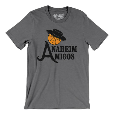 Anaheim Amigos Basketball Men/Unisex T-Shirt-Deep Heather-Allegiant Goods Co. Vintage Sports Apparel