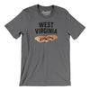 West Virginia Pepperoni Roll Men/Unisex T-Shirt-Deep Heather-Allegiant Goods Co. Vintage Sports Apparel