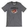 Louisville Hot Brown Men/Unisex T-Shirt-Deep Heather-Allegiant Goods Co. Vintage Sports Apparel