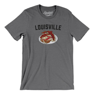 Louisville Hot Brown Men/Unisex T-Shirt-Deep Heather-Allegiant Goods Co. Vintage Sports Apparel