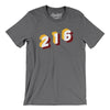 Cleveland 216 Area Code Men/Unisex T-Shirt-Deep Heather-Allegiant Goods Co. Vintage Sports Apparel