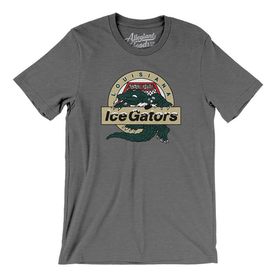 Louisiana Ice Gators Hockey Men/Unisex T-Shirt-Deep Heather-Allegiant Goods Co. Vintage Sports Apparel
