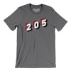Birmingham & Tuscaloosa 205 Area Code Men/Unisex T-Shirt-Deep Heather-Allegiant Goods Co. Vintage Sports Apparel