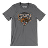 Tacoma Sabercats Hockey Men/Unisex T-Shirt-Deep Heather-Allegiant Goods Co. Vintage Sports Apparel