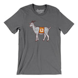 GOAT #12 Men/Unisex T-Shirt-Deep Heather-Allegiant Goods Co. Vintage Sports Apparel