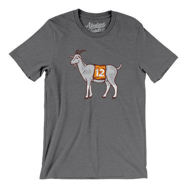 GOAT #12 Men/Unisex T-Shirt-Deep Heather-Allegiant Goods Co. Vintage Sports Apparel