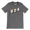 New Orleans 504 Area Code Men/Unisex T-Shirt-Deep Heather-Allegiant Goods Co. Vintage Sports Apparel