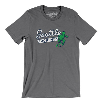 Seattle Ironmen Hockey Men/Unisex T-Shirt-Deep Heather-Allegiant Goods Co. Vintage Sports Apparel