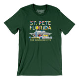 St. Pete Florida Pier Men/Unisex T-Shirt-Red-Allegiant Goods Co. Vintage Sports Apparel