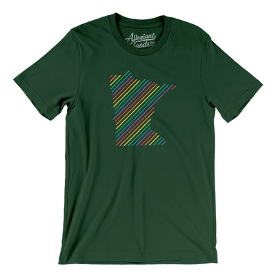 Minnesota Pride State Men/Unisex T-Shirt-Forest-Allegiant Goods Co. Vintage Sports Apparel