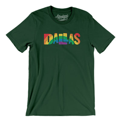 Dallas Texas Pride Men/Unisex T-Shirt-Forest-Allegiant Goods Co. Vintage Sports Apparel
