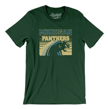 Michigan Panthers Football Men/Unisex T-Shirt-Forest-Allegiant Goods Co. Vintage Sports Apparel