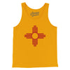New Mexico State Flag Men/Unisex Tank Top-Gold-Allegiant Goods Co. Vintage Sports Apparel