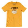 Seattle Coffee Men/Unisex T-Shirt-Gold-Allegiant Goods Co. Vintage Sports Apparel