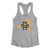 New York Home State Women's Racerback Tank-90/10 Heather Gray-Allegiant Goods Co. Vintage Sports Apparel