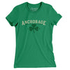 Anchorage Alaska St Patrick's Day Women's T-Shirt-Kelly-Allegiant Goods Co. Vintage Sports Apparel