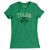 Tulsa Oklahoma St Patrick's Day Women's T-Shirt-Kelly-Allegiant Goods Co. Vintage Sports Apparel