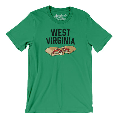 West Virginia Pepperoni Roll Men/Unisex T-Shirt-Kelly-Allegiant Goods Co. Vintage Sports Apparel