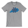 Kentucky Home State Men/Unisex T-Shirt-Athletic Heather-Allegiant Goods Co. Vintage Sports Apparel