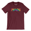 Phoenix Arizona Pride Men/Unisex T-Shirt-Maroon-Allegiant Goods Co. Vintage Sports Apparel