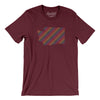 Washington Pride State Men/Unisex T-Shirt-Maroon-Allegiant Goods Co. Vintage Sports Apparel