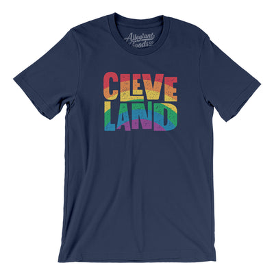 Cleveland Ohio Pride Men/Unisex T-Shirt-Navy-Allegiant Goods Co. Vintage Sports Apparel
