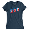 Washington D.C. 202 Area Code Women's T-Shirt-Navy-Allegiant Goods Co. Vintage Sports Apparel