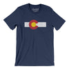 Colorado State Flag Men/Unisex T-Shirt-Navy-Allegiant Goods Co. Vintage Sports Apparel