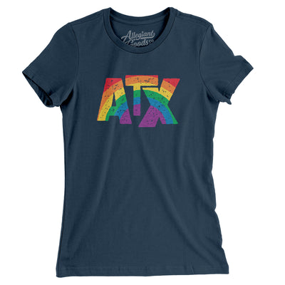 Austin Texas Pride Women's T-Shirt-Navy-Allegiant Goods Co. Vintage Sports Apparel