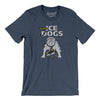 Long Beach Ice Dogs Hockey Men/Unisex T-Shirt-Heather Navy-Allegiant Goods Co. Vintage Sports Apparel