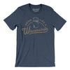 Drink Like a Wisconsinite Men/Unisex T-Shirt-Heather Navy-Allegiant Goods Co. Vintage Sports Apparel
